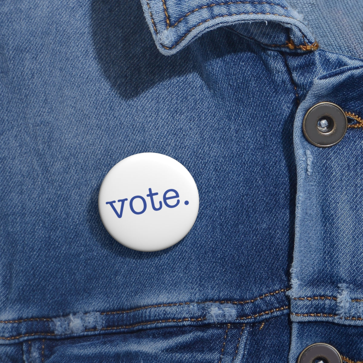 Vote Democrat Pin Back Button - Resistance Nation