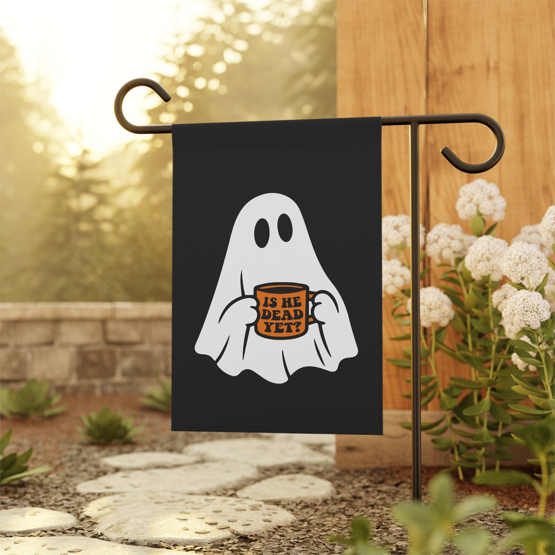 Is He Dead Yet? Ghost Garden Flag - Resistance Nation