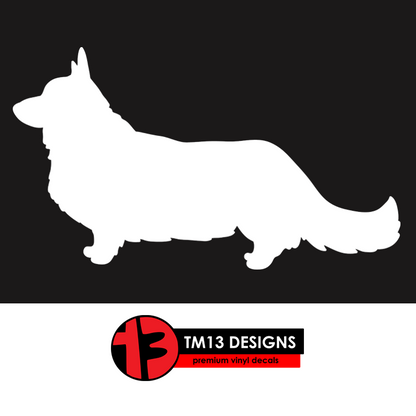 Corgi (Cardigan Welsh) Silhouette Vinyl Decal