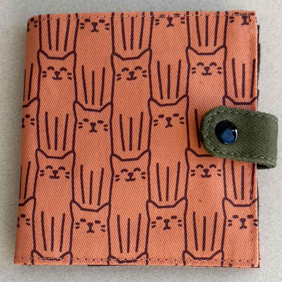 Cotton Fair Trade Wallet - Cat Prints - Malia Designs