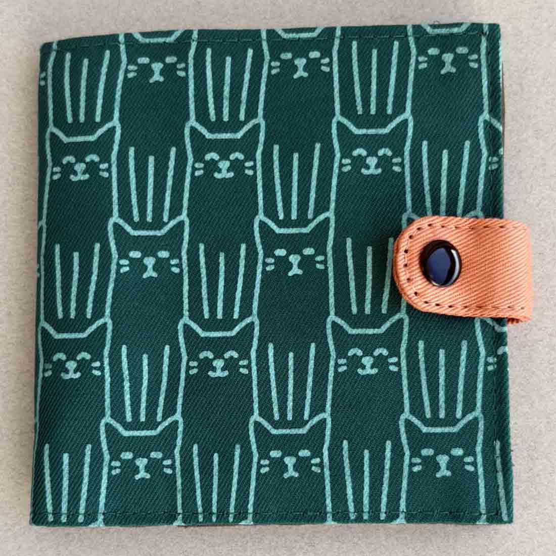 Cotton Fair Trade Wallet - Cat Prints - Malia Designs