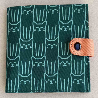 Cotton Fair Trade Wallet - Cat Prints - Malia Designs