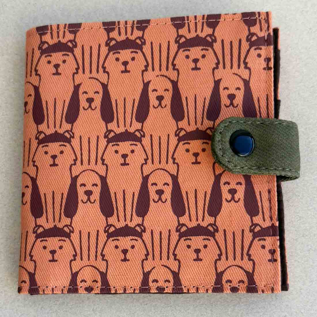 Cotton Fair Trade Wallet - Dog Prints - Malia Designs