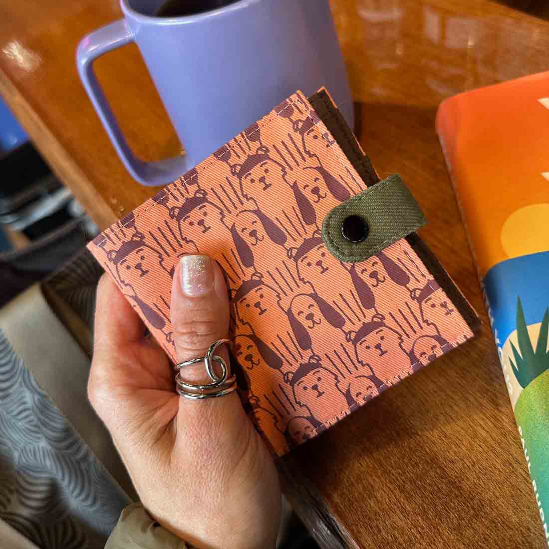 Cotton Fair Trade Wallet - Dog Prints - Malia Designs