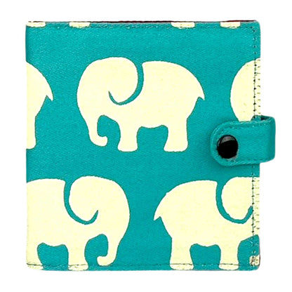 Cotton Wallet-Elephant Prints - Malia Designs