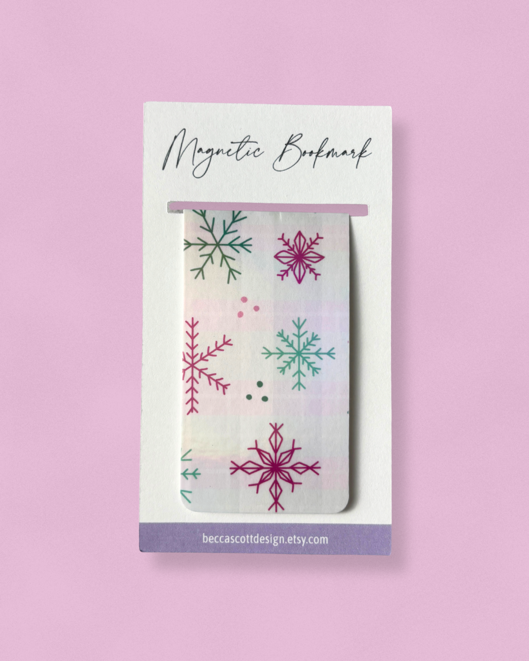 Wicked Snowflakes Magnetic Bookmark