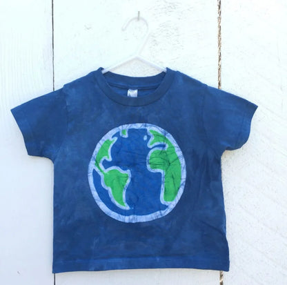 Earth Shirt, Earth Day Shirt, Kids Earth Shirt, Boys Earth Shirt, Girls Earth Shirt, Kids Globe Shirt, Kids Planet Shirt, Batik Earth Shirt