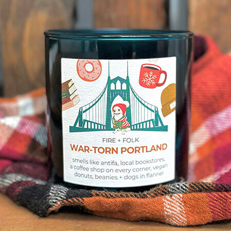 WAR-TORN PORTLAND CANDLE
