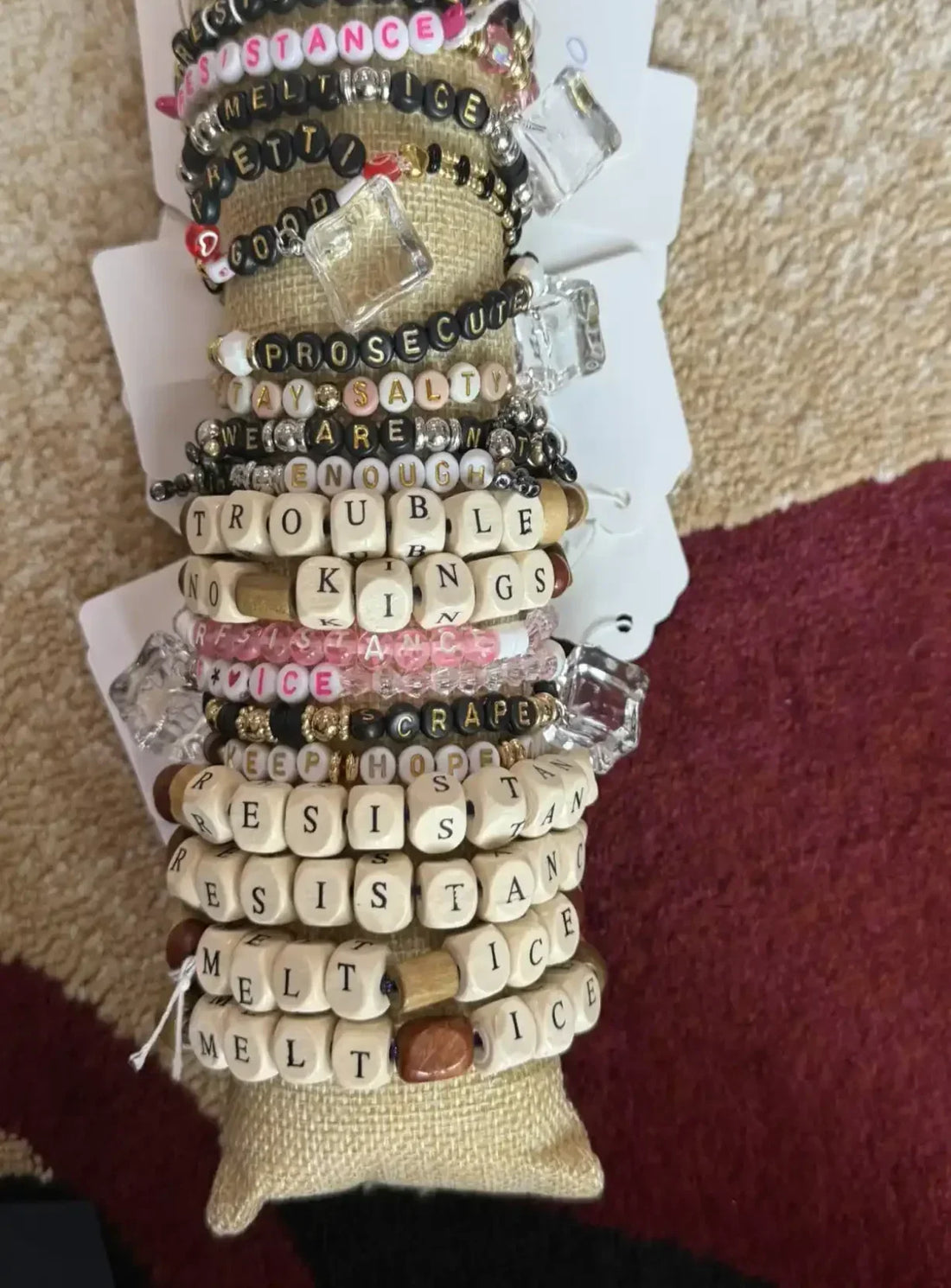 Custom stretch or metal bracelet