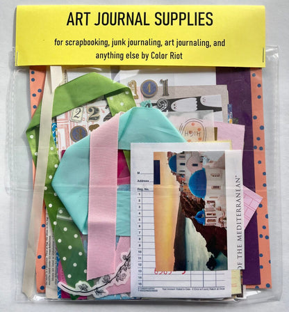 Art Journal and Junk Journal Supplies- Colorful
