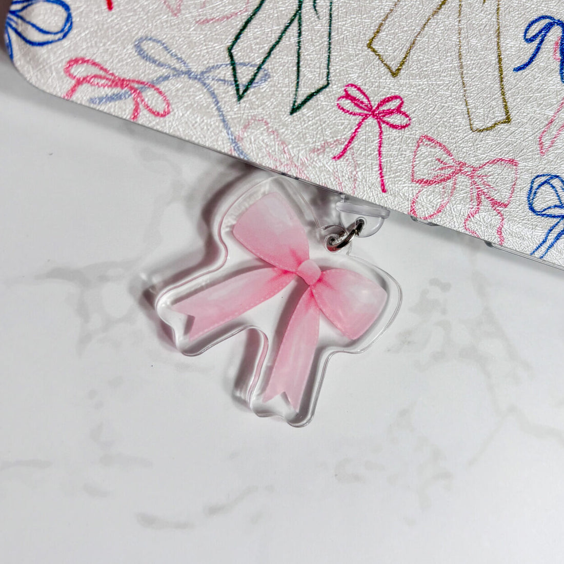 Pink Bow e-Reader Dust Plug