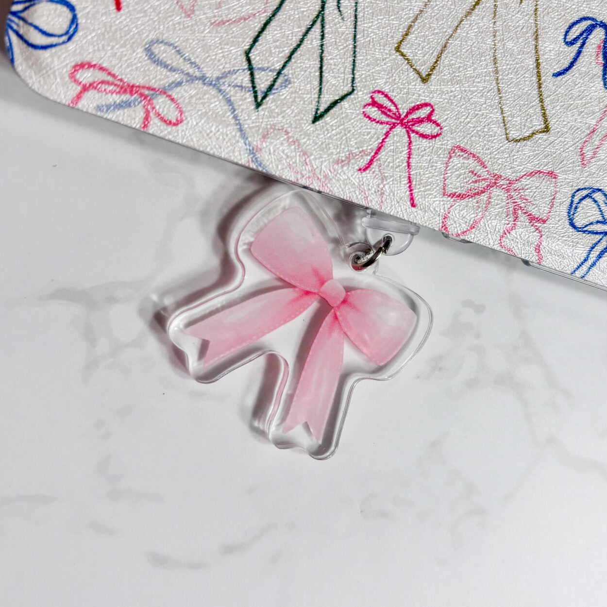 Pink Bow e-Reader Dust Plug