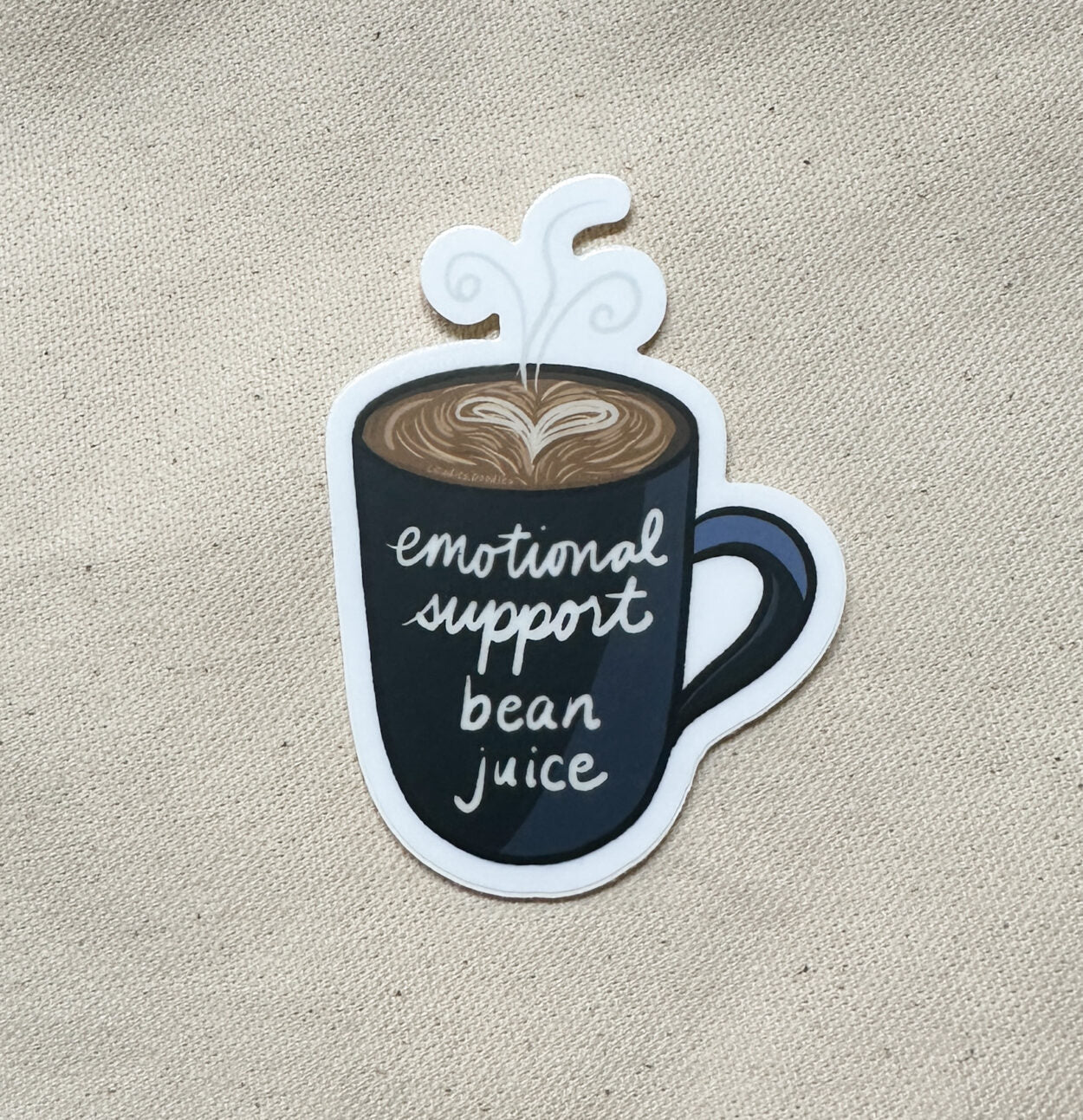 Emotional Support Bean Juice Sticker (Matte)
