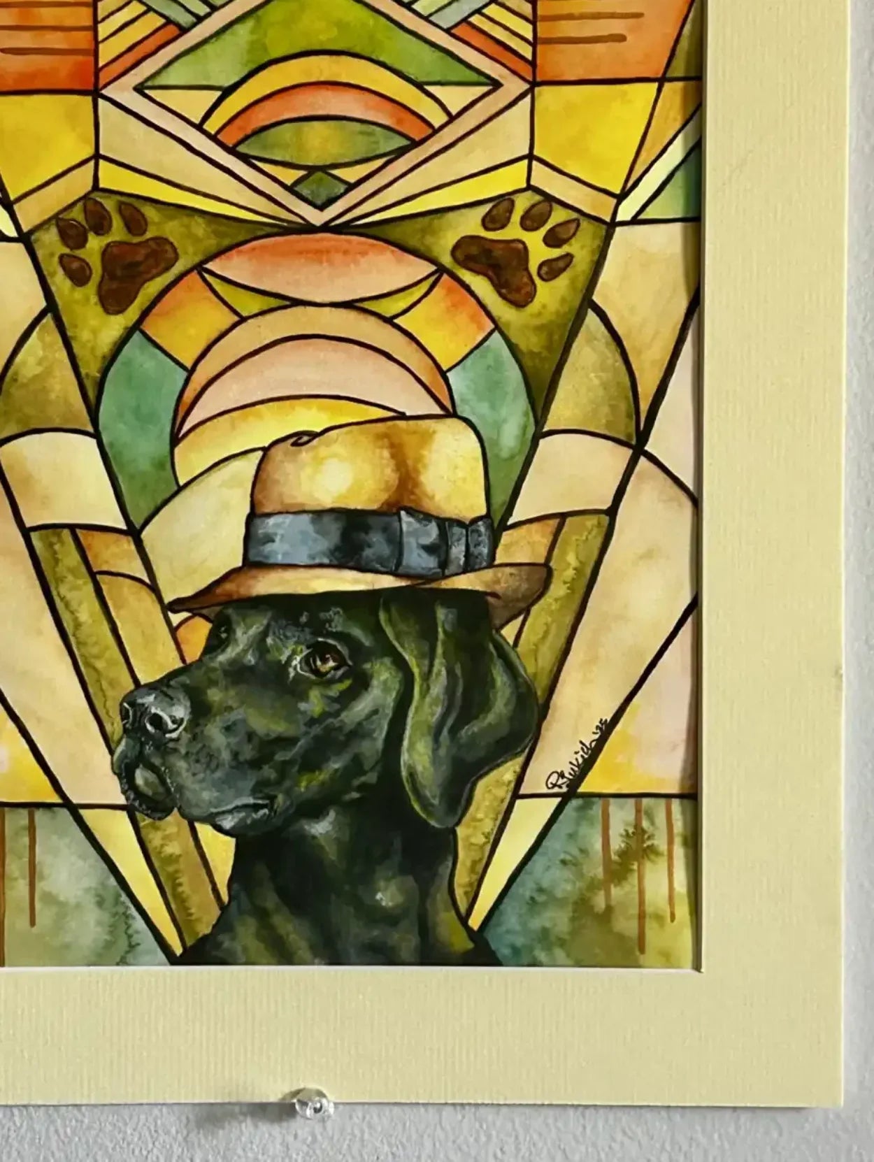 Art Deco Labrador - "Lawrence"