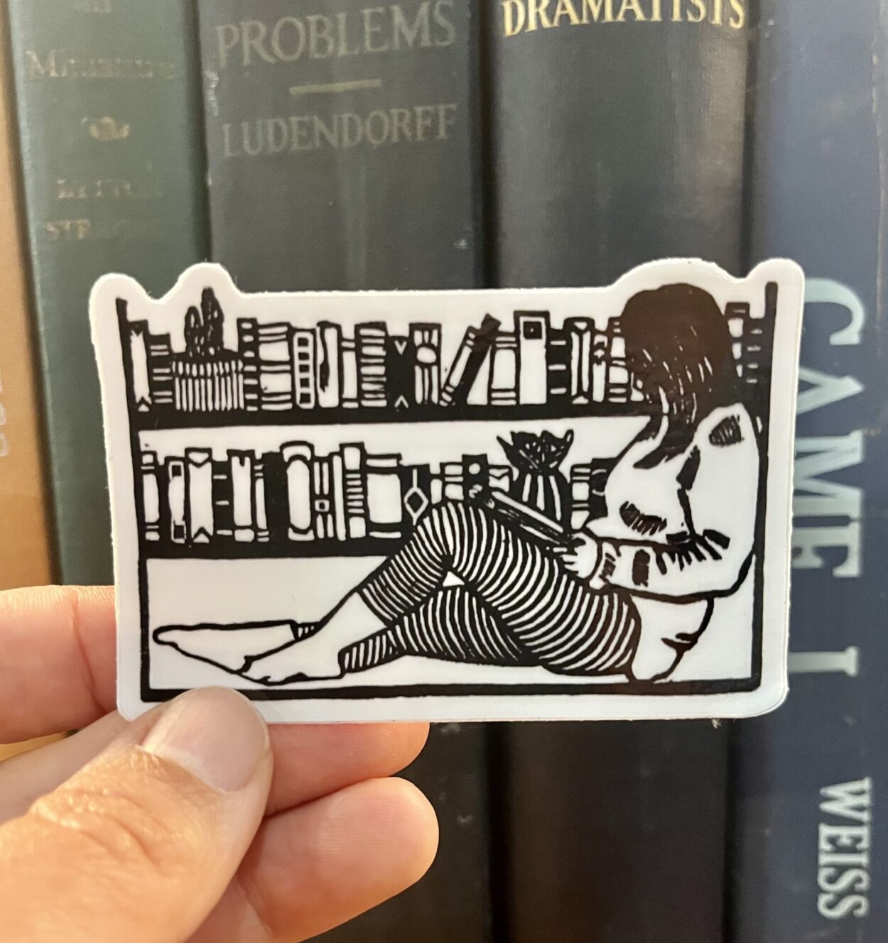 Reading Nook Sticker - weatherproof adhesive, UV protective laminate