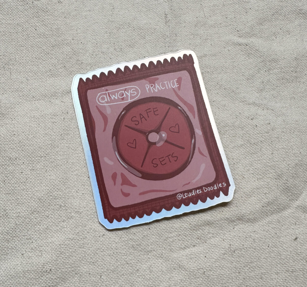 Practice Safe Sets Sticker (Holographic)