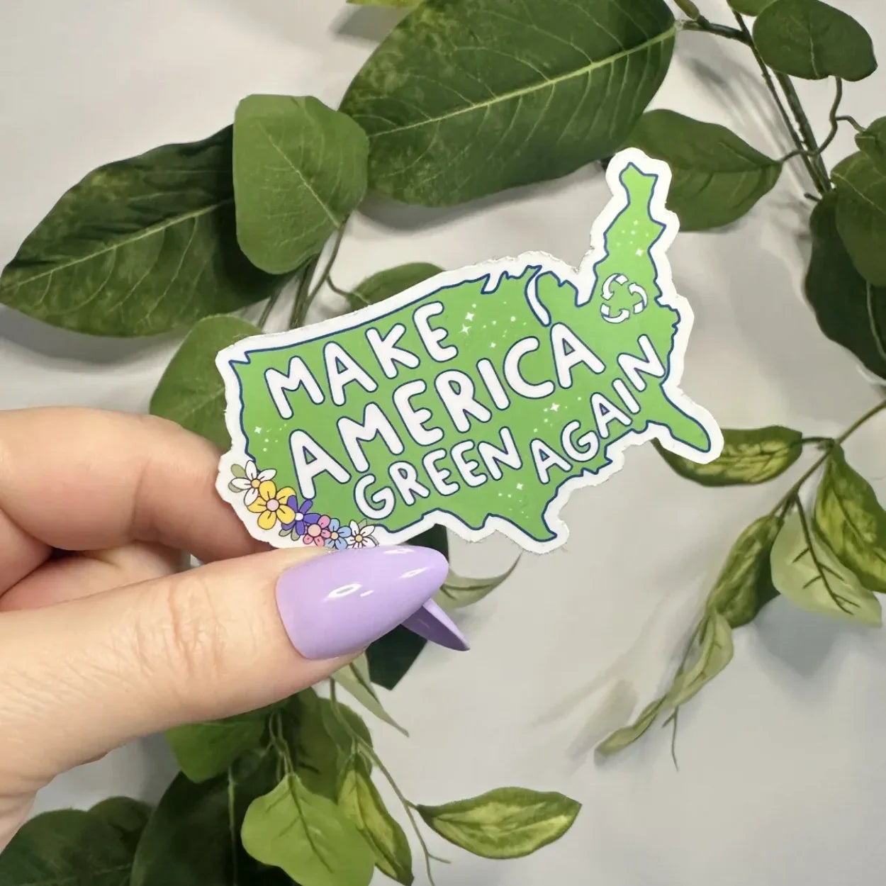 Make America Green Again Sticker, Earth Day Sticker &amp;amp; Magnet