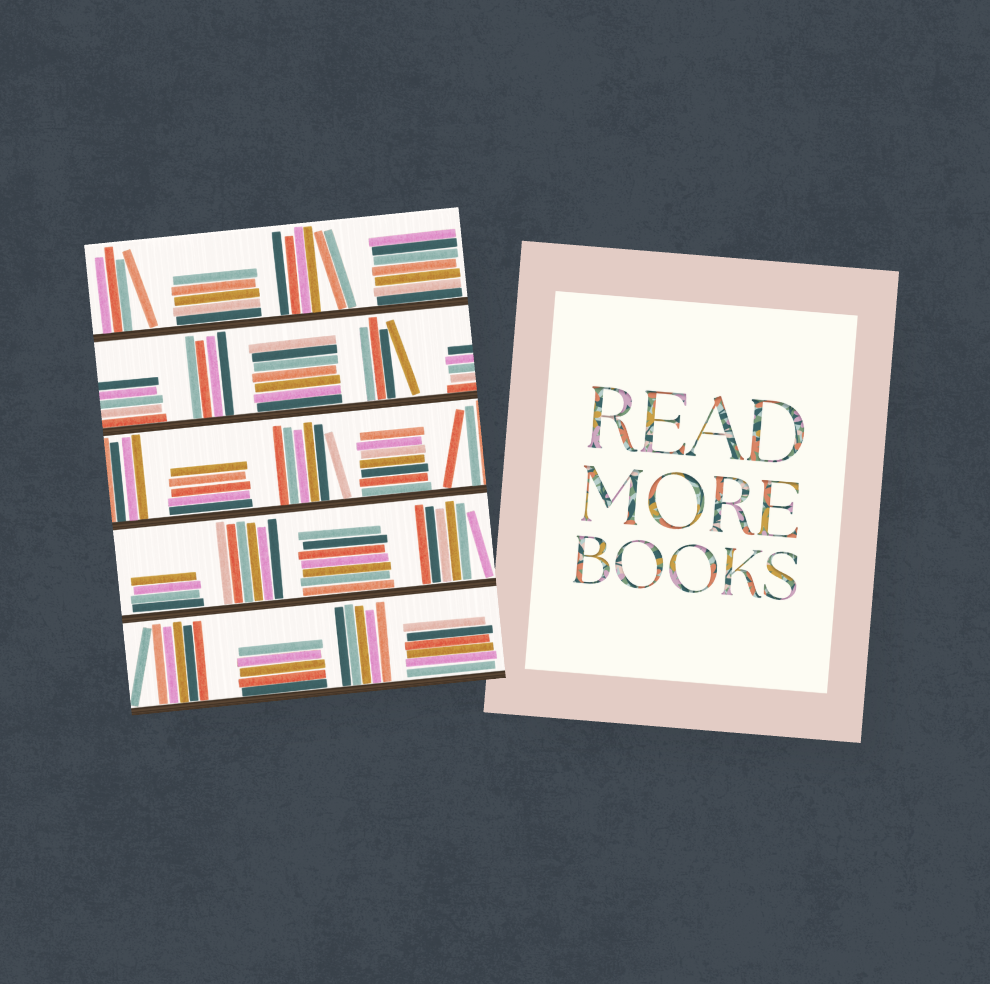 Read More Books &amp;amp; Cozy Bookshelf Print Bundle