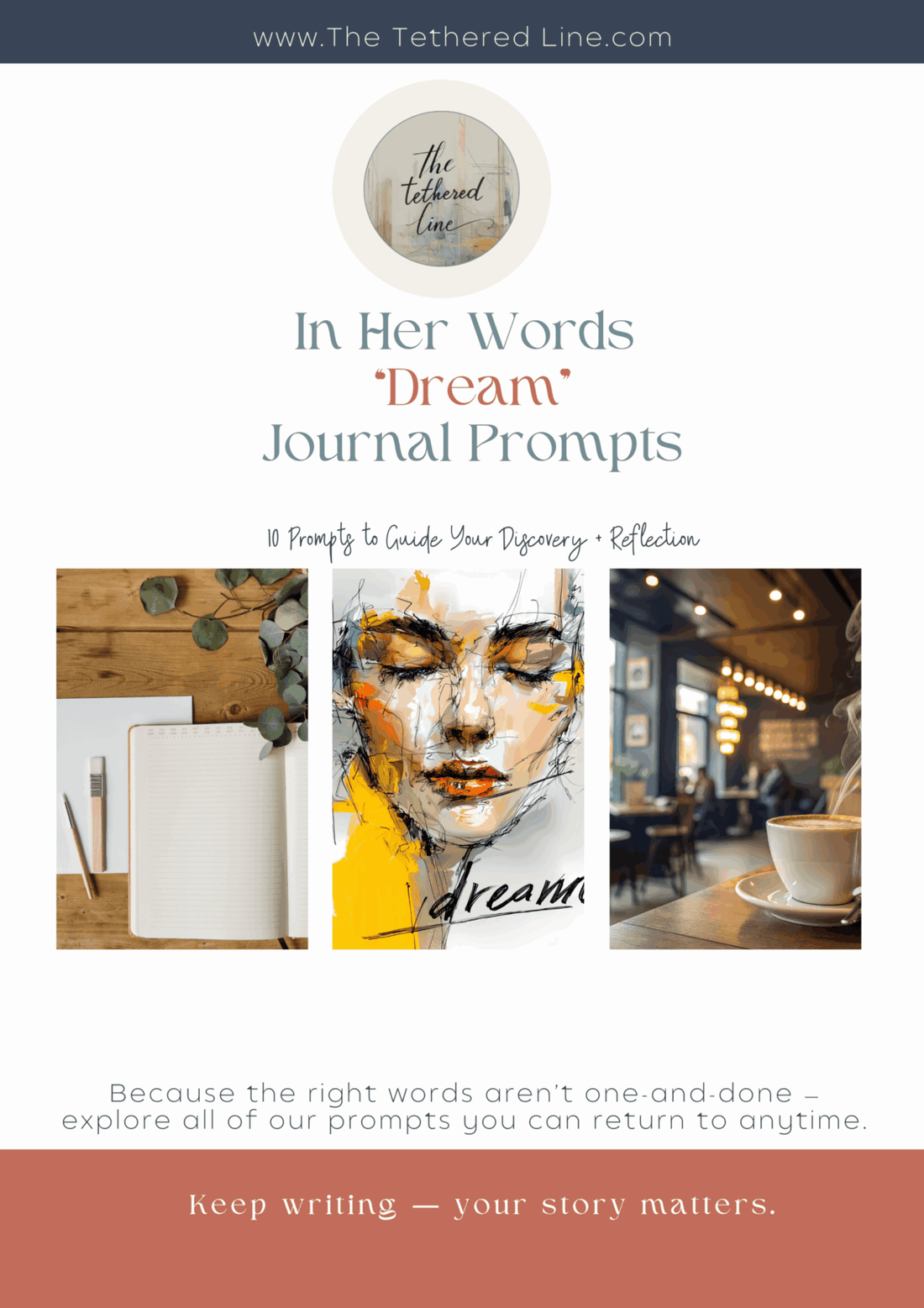 Journal Writing Prompts - "Dream" (10 guided prompts)