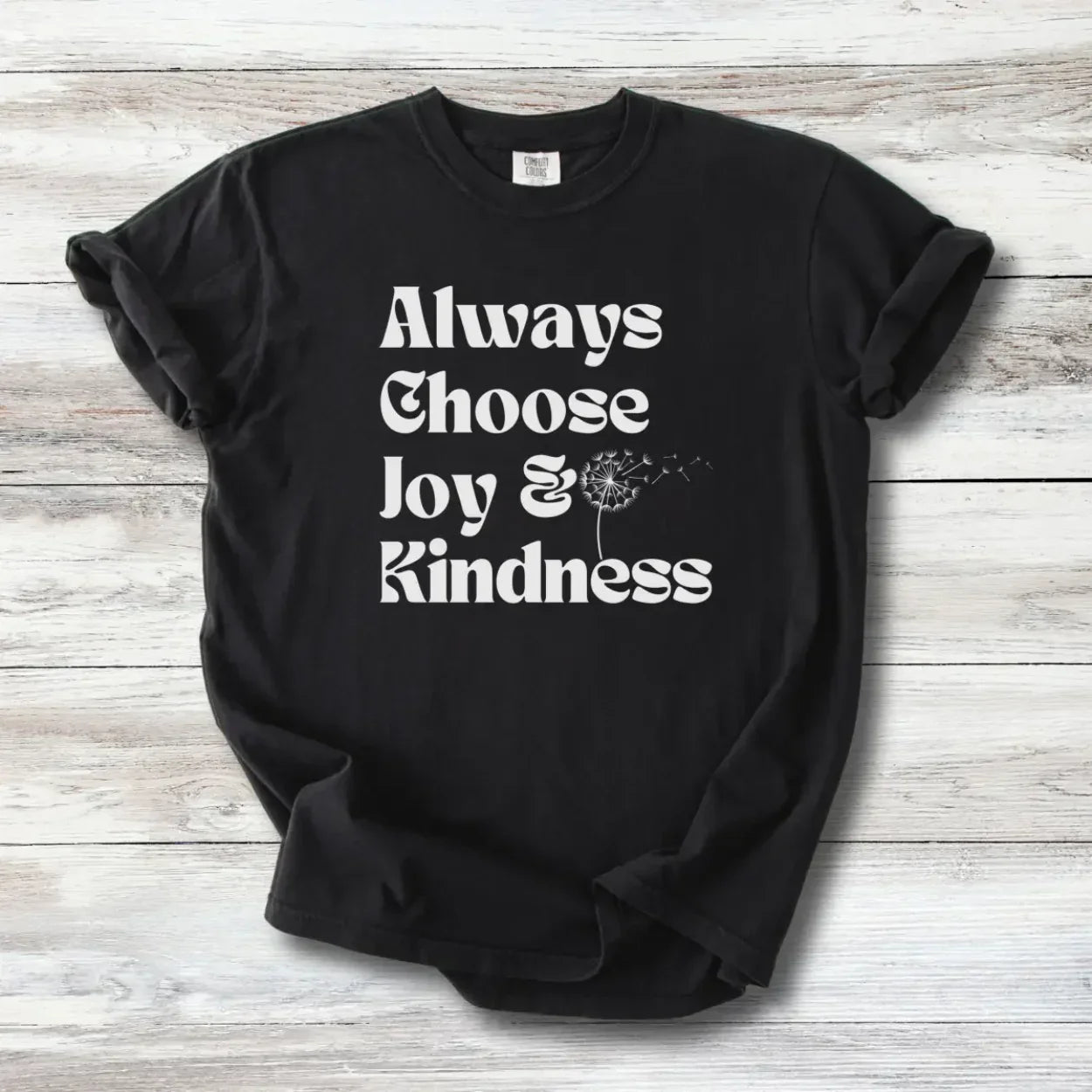 Always Choose Joy &amp; Kindness T-Shirt | Positive Progressive Affirmation Tee