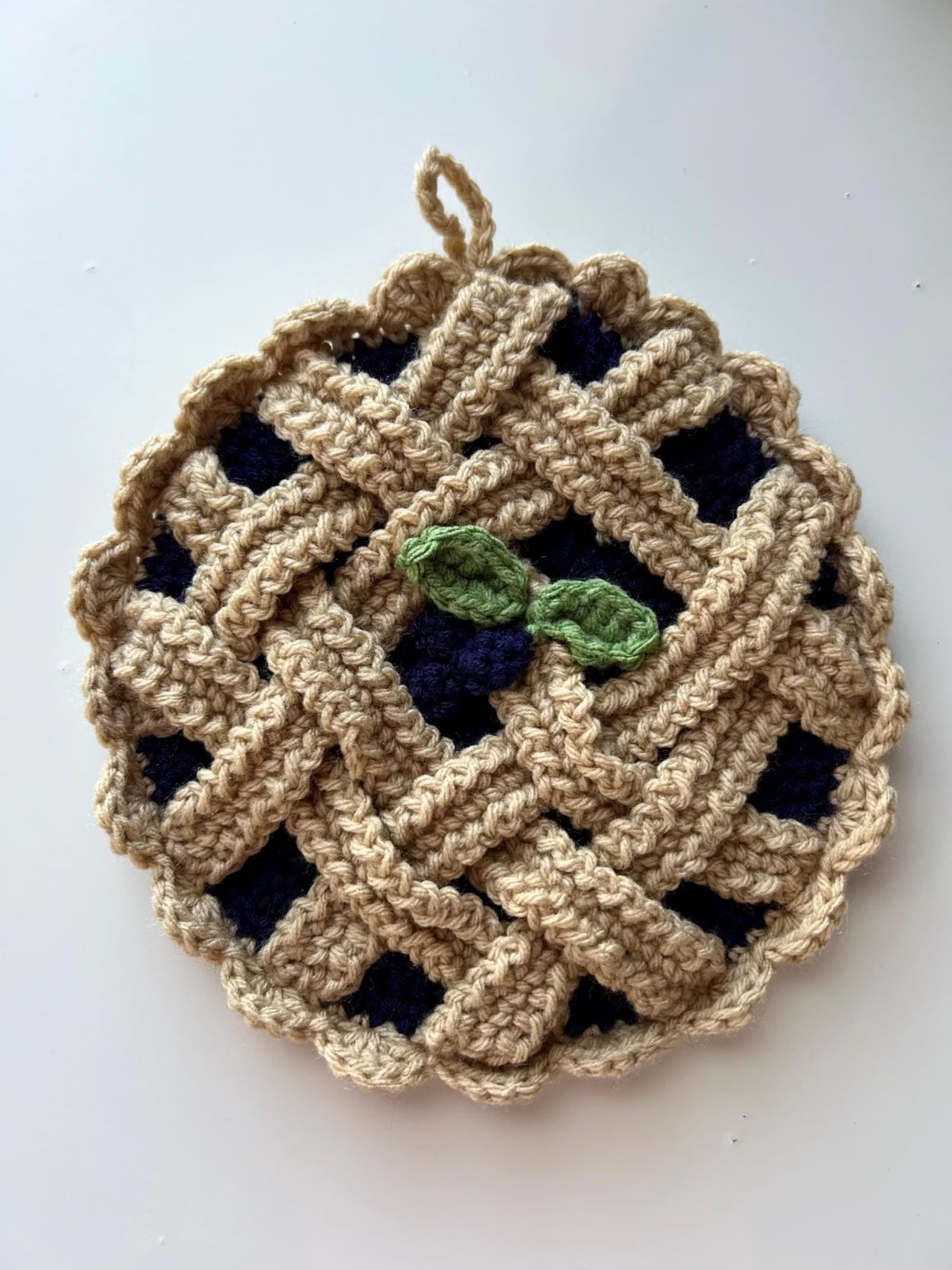 Blueberry Pie Trivet Pot Holder
