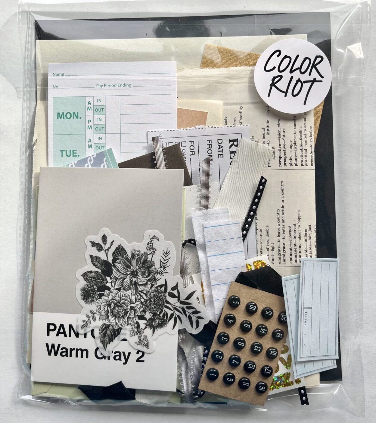 Art Journal and Junk Journal Supplies- Neutral