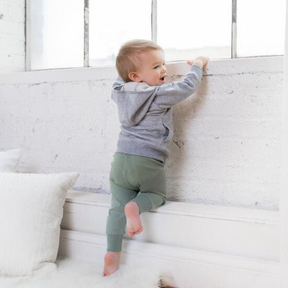 Organic Cotton Cruz Joggers - Thyme Green