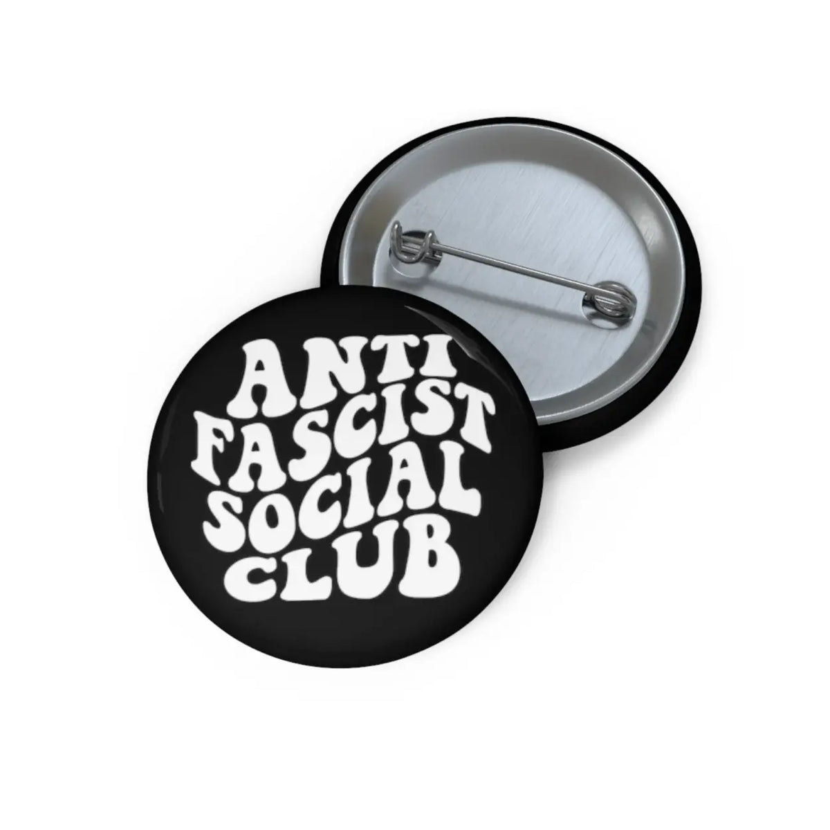 Anti Fascist Social Club Pin Back Button - Resistance Nation