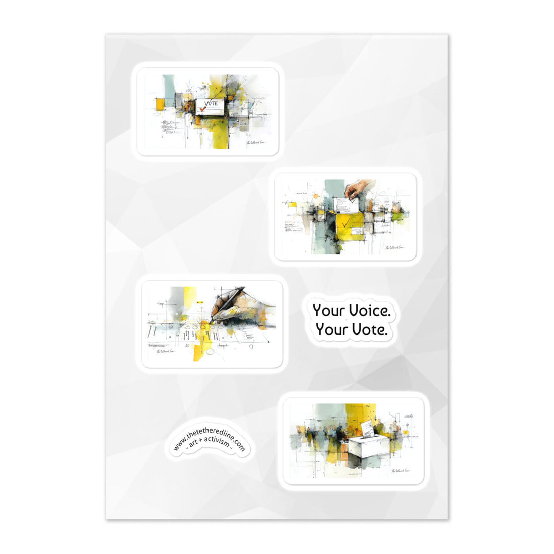 We The People - Complete Sticker Collection (3 sheets, 12 designs)