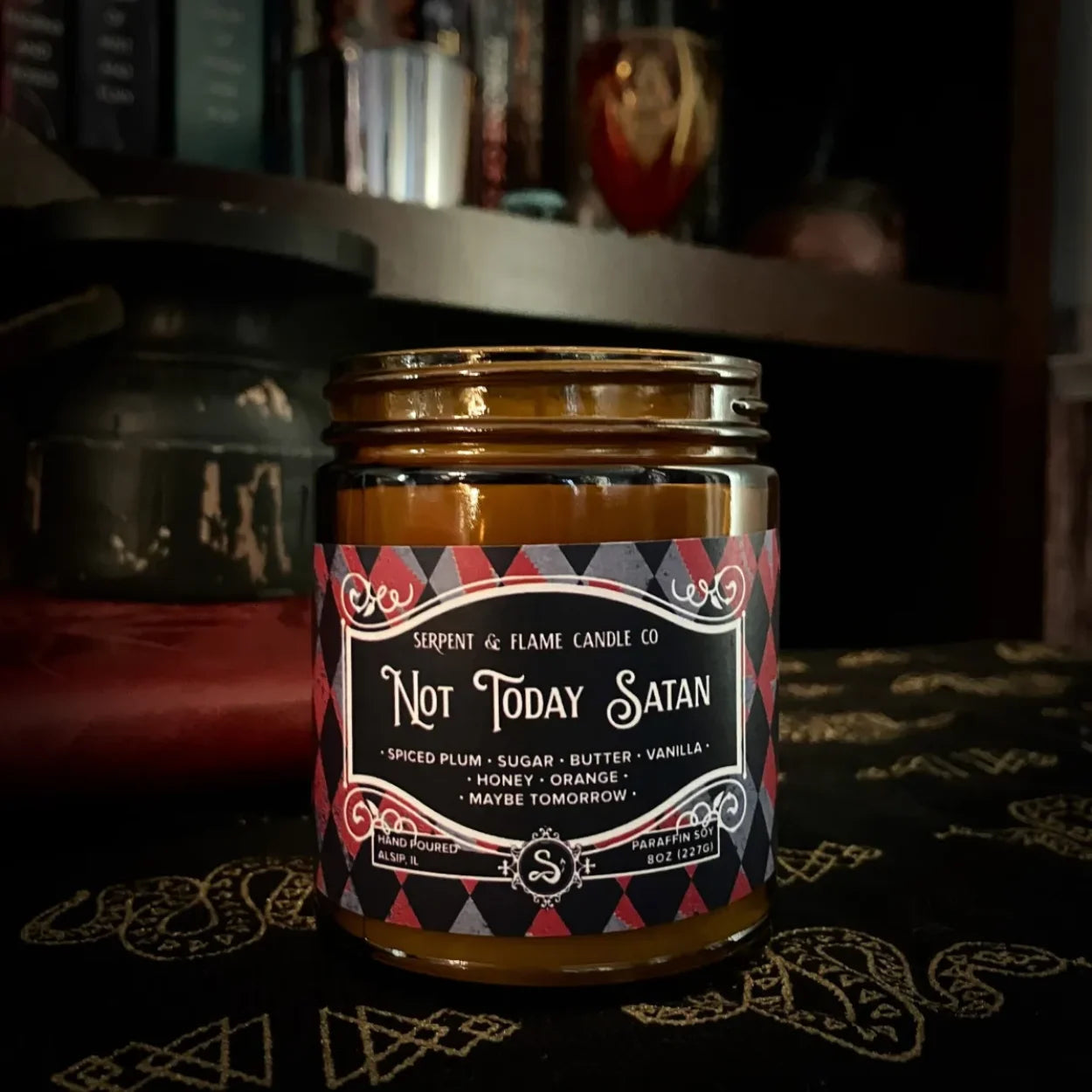 Not Today Satan 8oz Candle