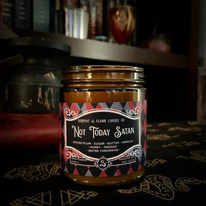 Not Today Satan 8oz Candle
