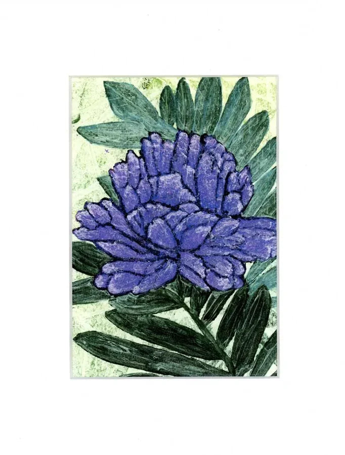 Vibrant Purple Floral Giclee’ Art Print