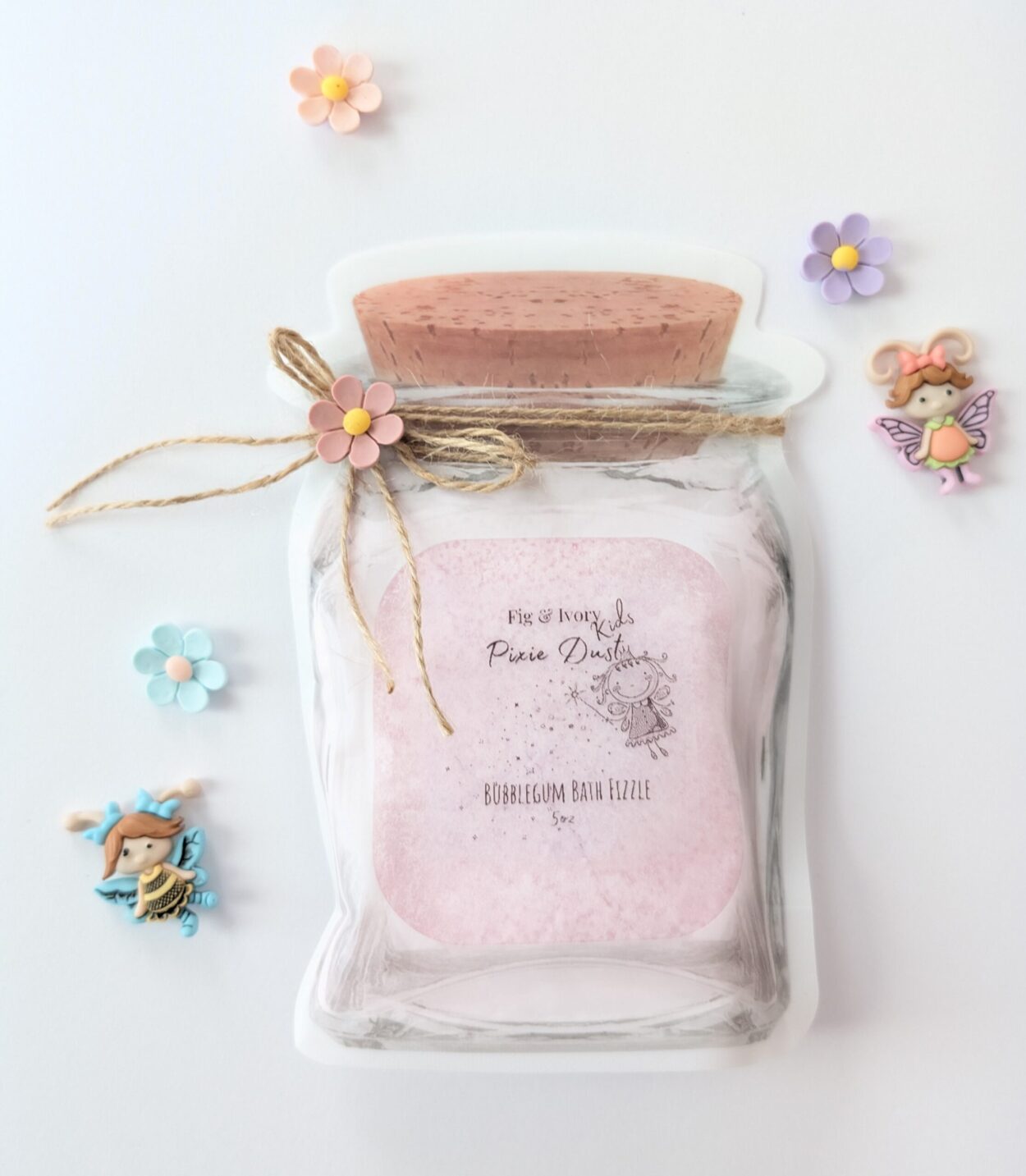 Pixie Dust-Bubblegum Bath Fizzle by Fig &amp;amp; Ivory Kids