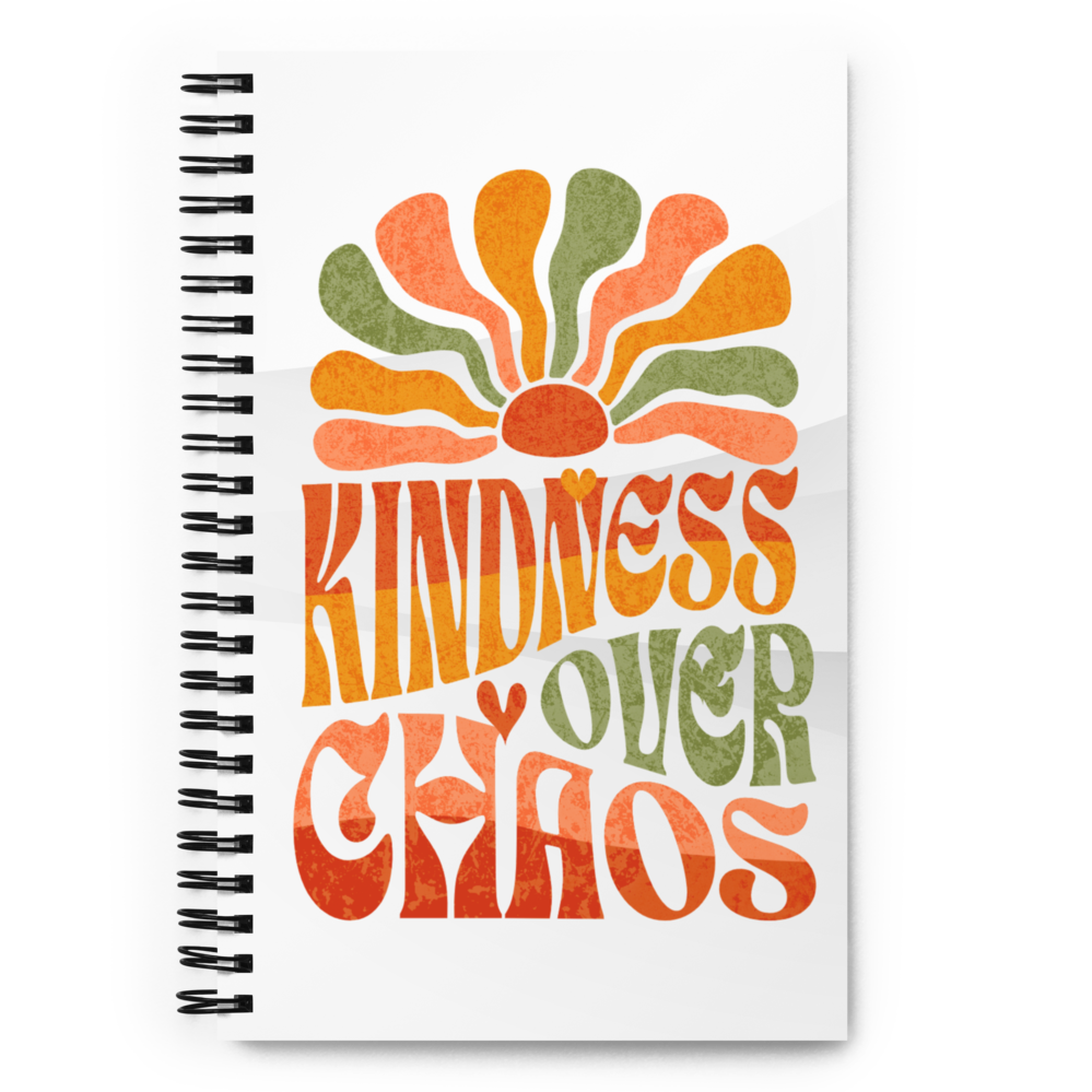 Spiral Notebook – Kindness Project - Kindness Over Chaos