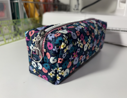 Small Boxy Pencil Case or Travel Pouch