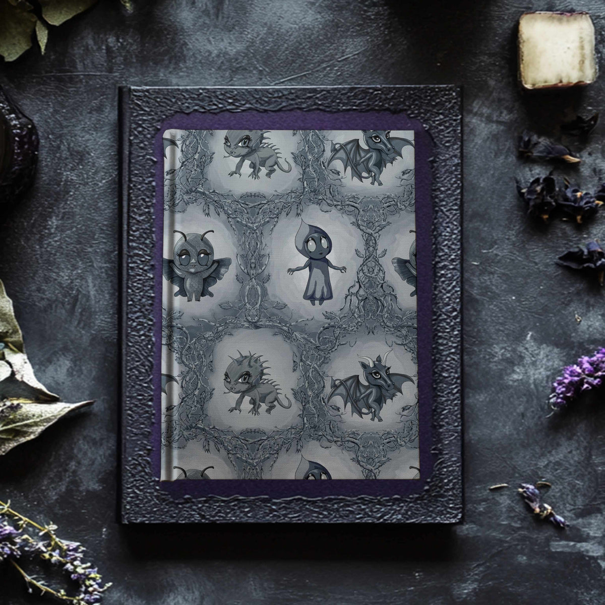 Cryptid Hardcover Journal, Slate Monochromatic
