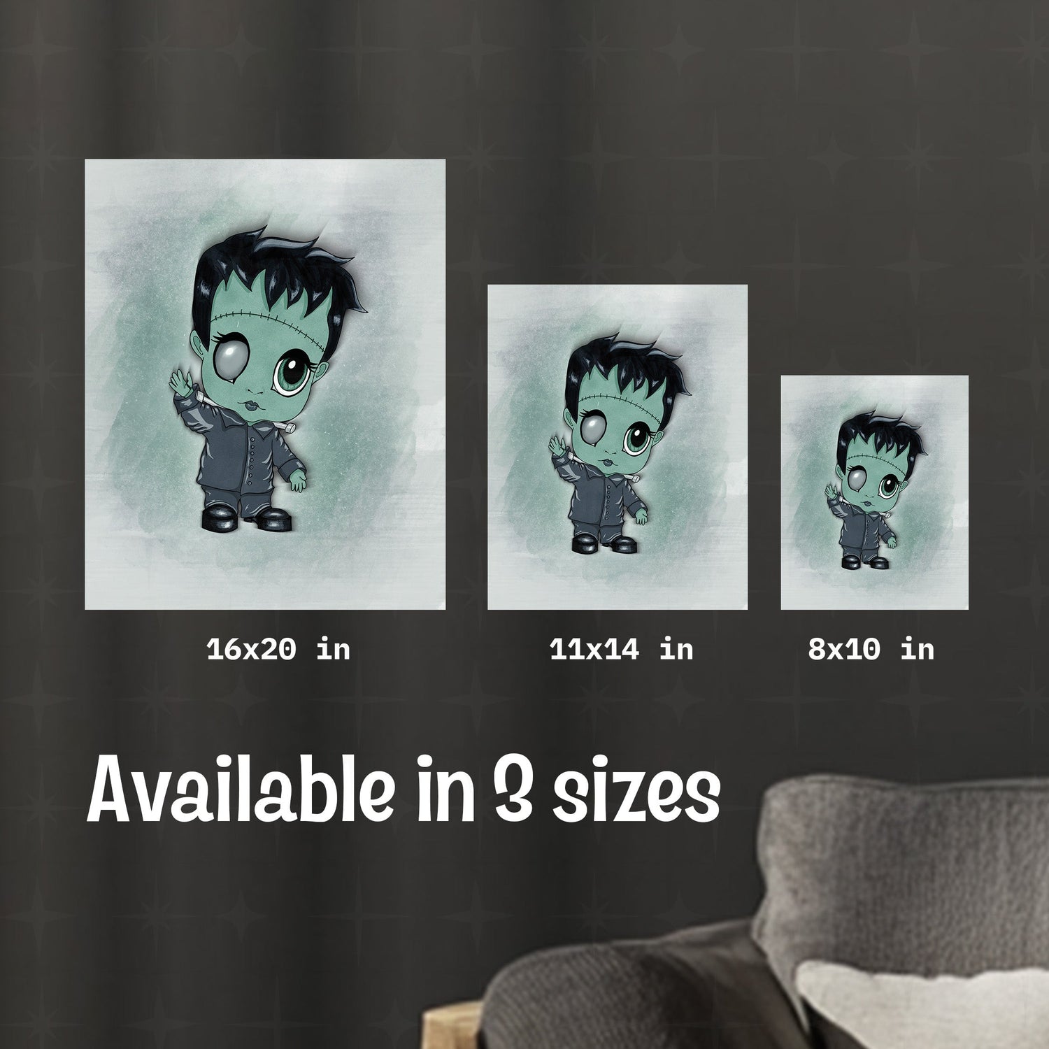 Little Frankenstein Art Print
