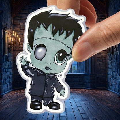 Cute Little Classic Monsters of Horror Sticker Sheet