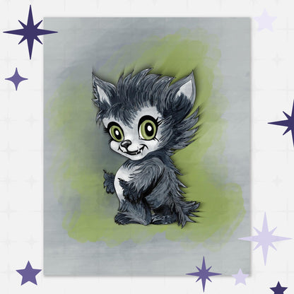Little Werewolf Art Print