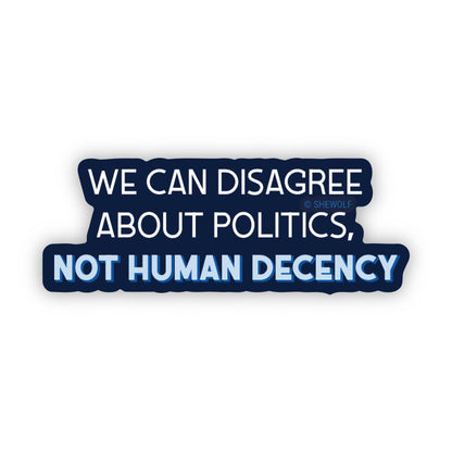 Sticker with text &