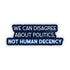 Sticker with text &