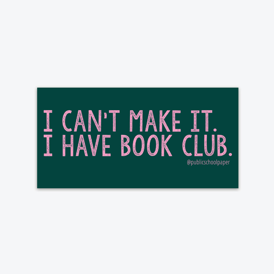 Sticker with text &