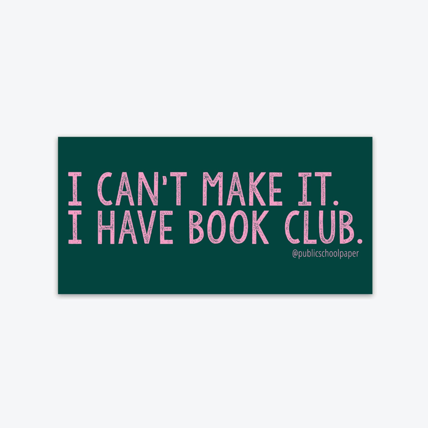 Sticker with text &