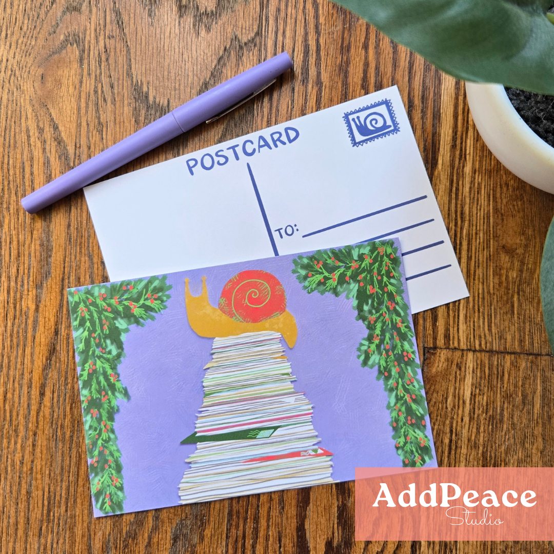 Snail Mail Illustrated Postcard Set | 12 Bookish &amp; Whimsical Postcards