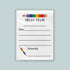 The image is a blank letterhead with a colorful pencil graphic and the text "Hello from" at the top.