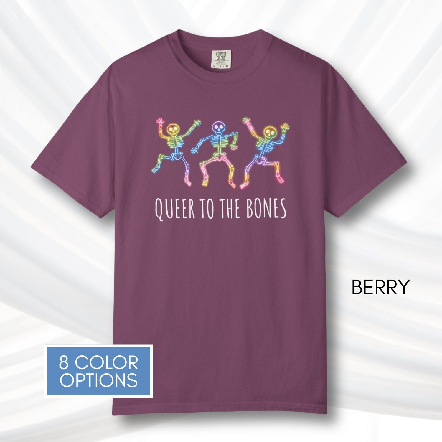 dancing-rainbow-skeletons-unisex-tshirt-halloween-lgbtq-queer-activism-graphic-tee-berry