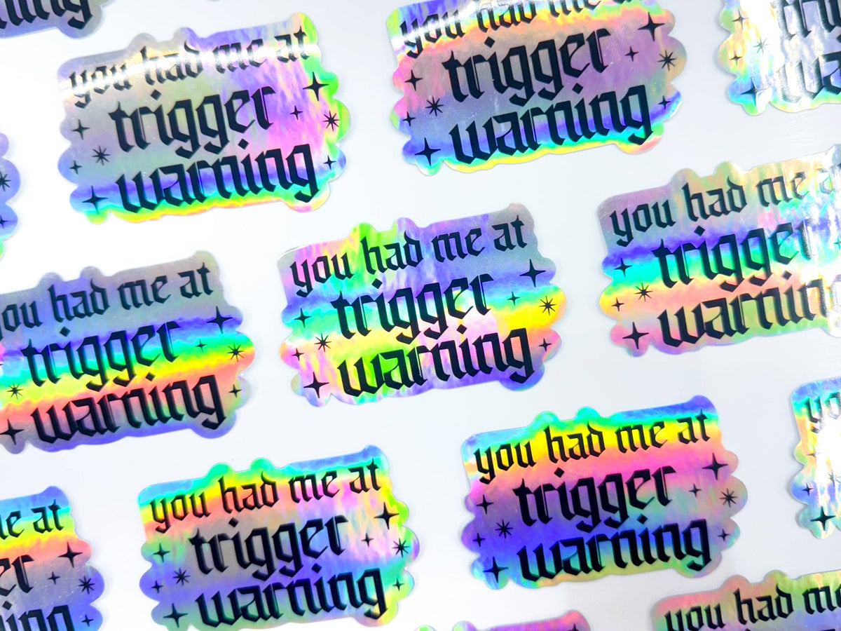 Holographic stickers with &