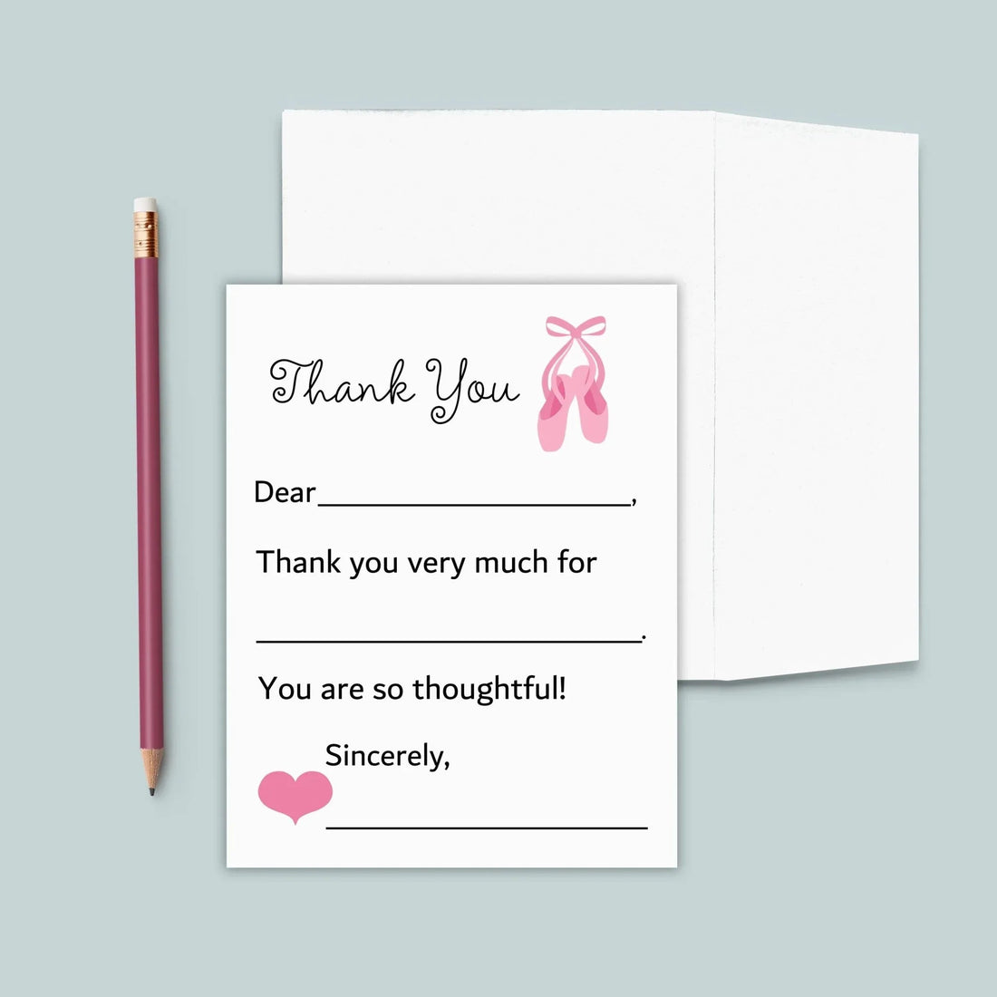 Ballet - Fill-in Thank You Notes - The Note House