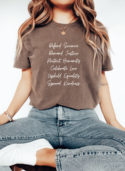Progressive Activist Shirt | Equality &amp; Kindness Graphic Tee