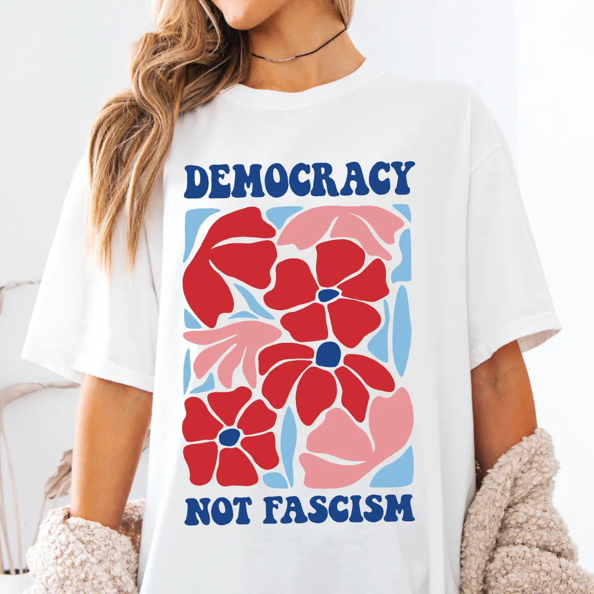 Democracy Not Fascism Unisex T-Shirt - Resistance Nation